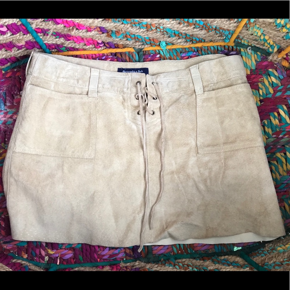 New Tan Suede Mini Skirt!